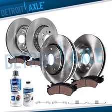10pc 12.44" Front 12.13" Rear Disc Rotors Brake Pad Kit for 2003-2014 Volvo XC90
