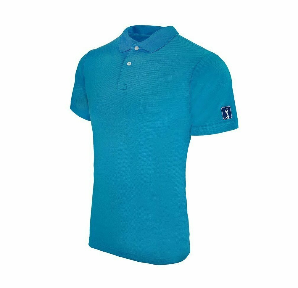 PGA Tour Men's Polo Shirt [Red, Light Blue, Green, Blue] Sizes S, M, L, XL, 2XL