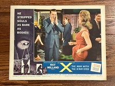 The Man With The X-Ray Eyes original 1963 Lobby Card #7 directed by Roger Corman