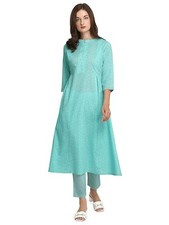 Women's Black Poly Crepe A-Line Kurta with Pant and Dupatta