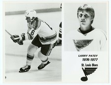 HTF 1976-77 Larry Patey St. Louis Blues NHL Original Player Press Photo 8