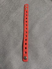 Jibbitz Red Adjustable Snap Close Bracelet For Shoe Charms