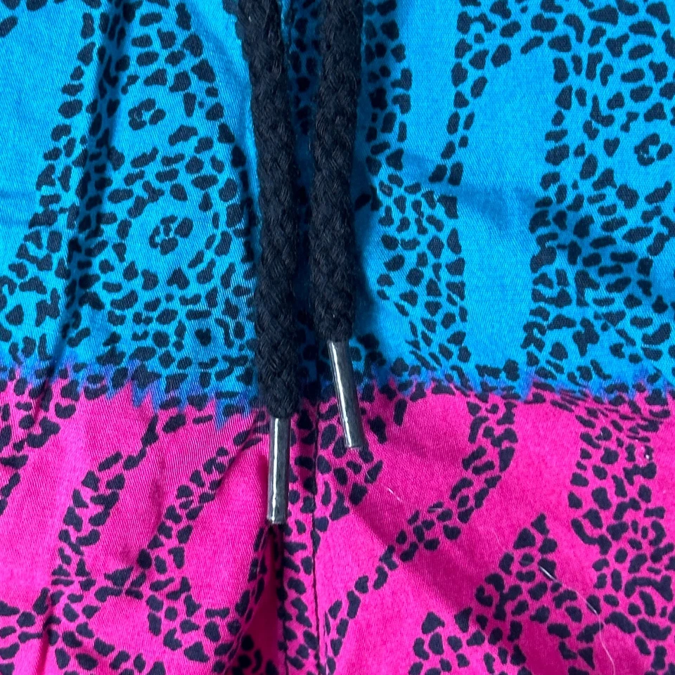 VTG 80s 90s Jockey Summer Mini Swim Trunks Mens Sz M Abstract Yellow Blue Red - Image 3 of 4