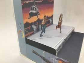 Super Contra Super C Nintendo NES Shadow Box Diorama Cube