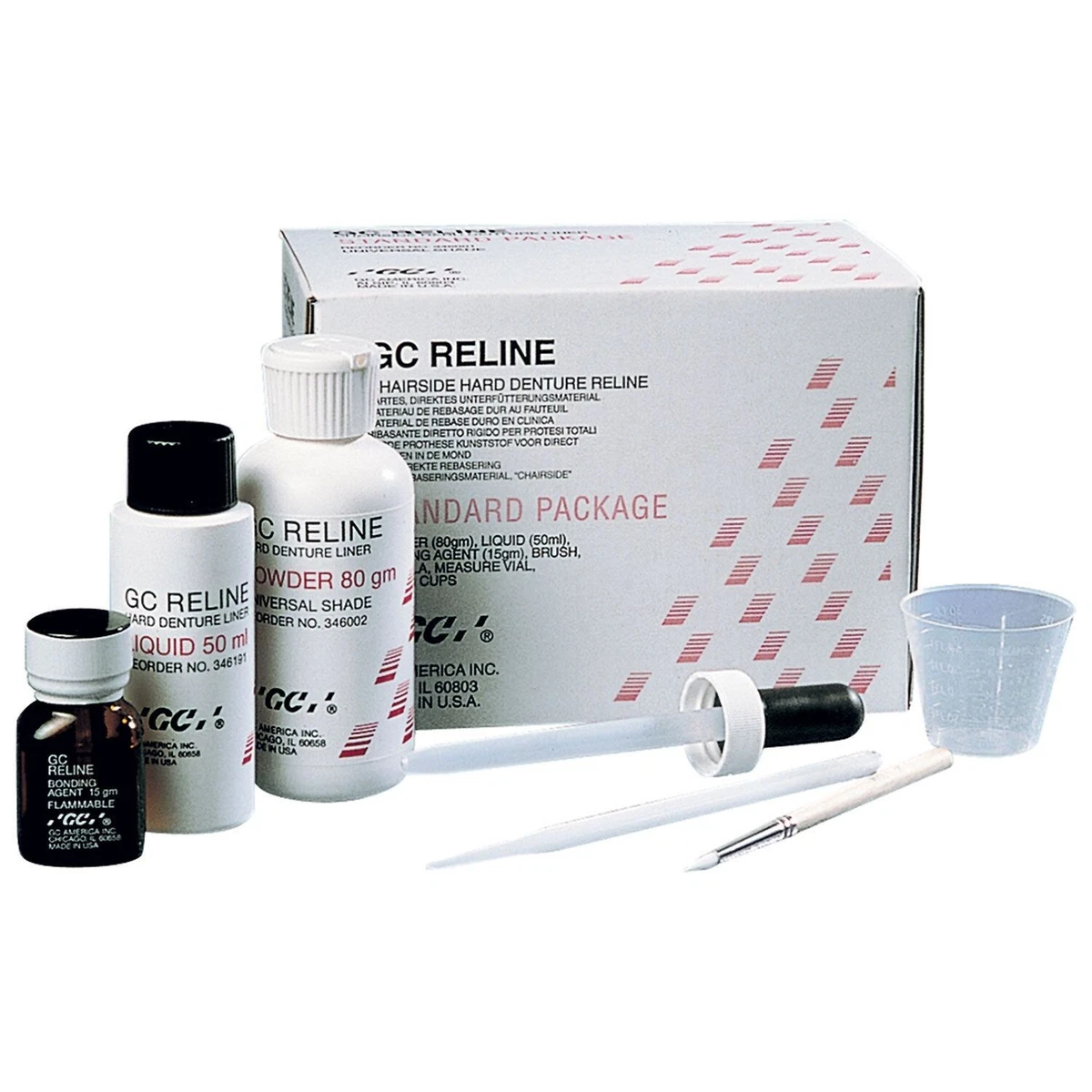 GC Reline Chairside Hard Denture Liner, Standard Pack,, 49 OFF