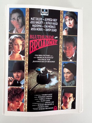 Bluthunde am Broadway | 1989 | Cinema Video Plus Filmplakatkarte