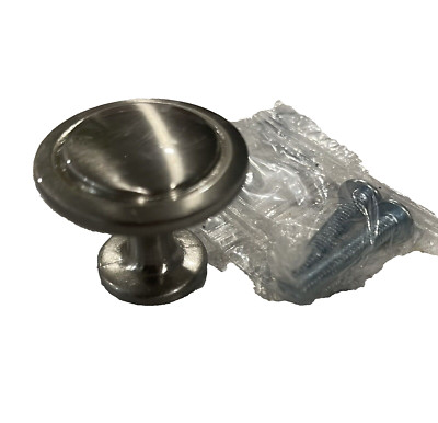 Knobs Satin Nickel Round 1.25  Cosmas 5560SN Set Of 9 New