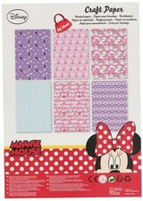 DISNEY - MINNIE MOUSE - Bastelpapier / Craft Paper - 24 Blaat / Sheets - Neu