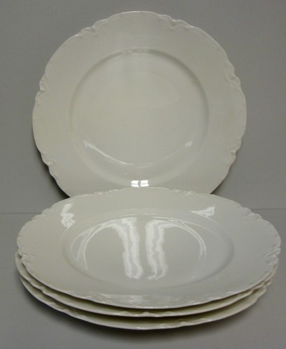 Haviland RANSON WHITE Dinner Plates SOLD IN SETS OF FIVE - Picture 2 of 3