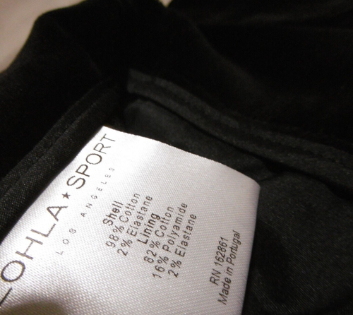 Lohla Sport Women 2 Golf Pants Black The Velvet Stretch Lined NWT - Picture 4 of 13