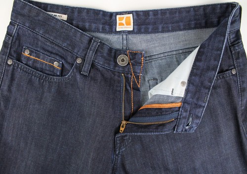 Hugo Boss Orange25 Zip EOS Regular Fit Hombre W32/L32 Azul Oscuro Jeans - Imagen 5 de 8
