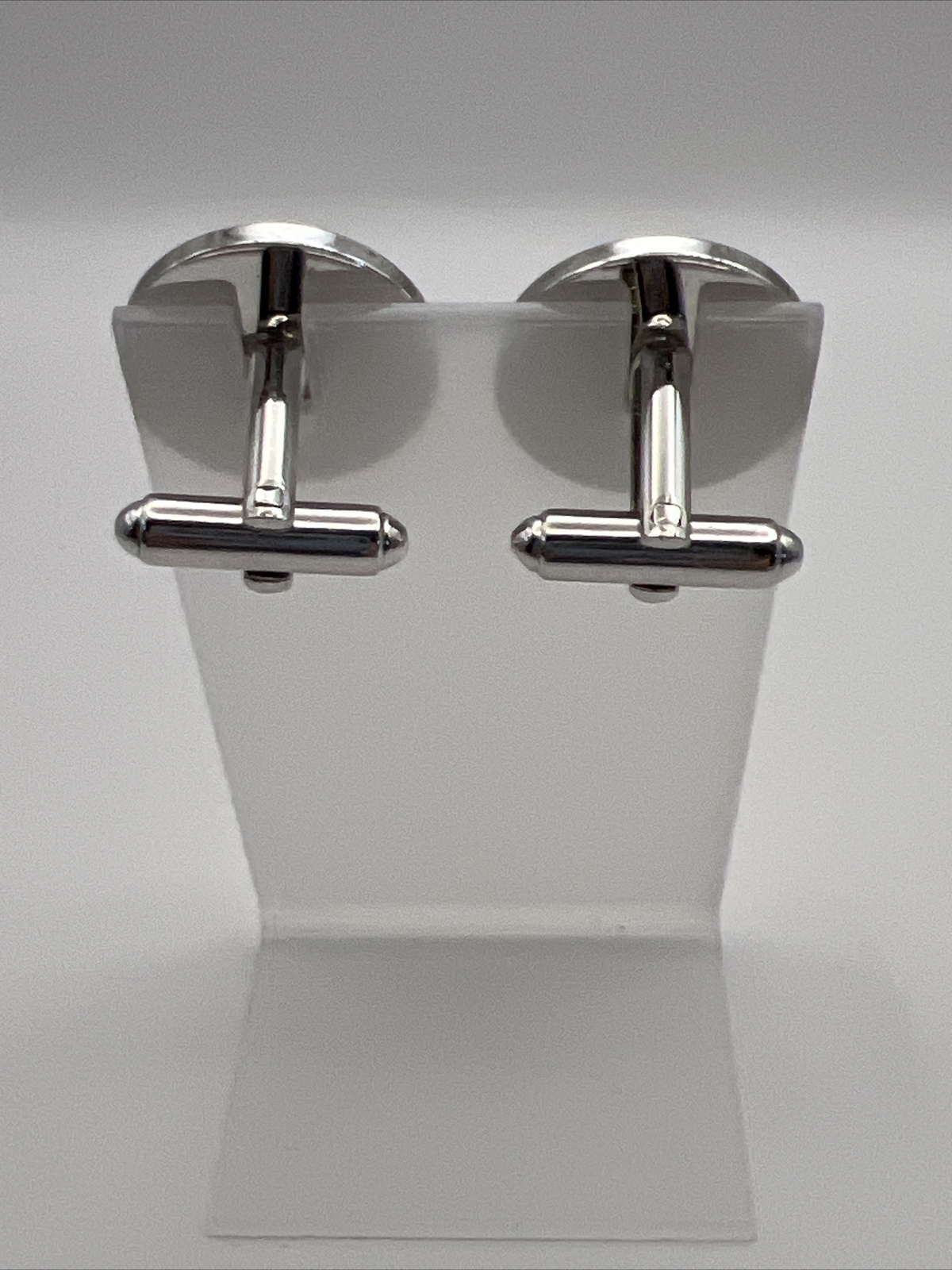 Vintage Signed SHIELDS Letter Initial "E" Cufflin… - image 4