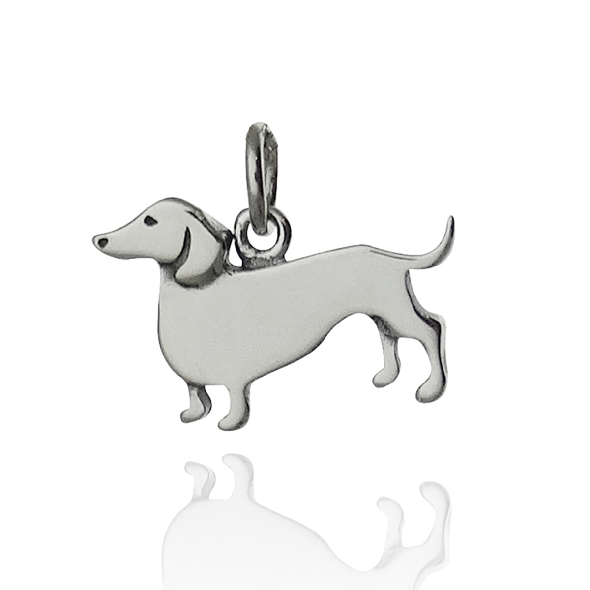 Small Dachshund Dog Charm 925 Sterling Silver Weiner Dogs Pet