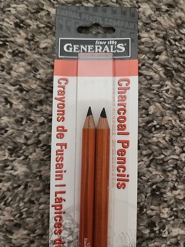 General's Charcoal Pencils 2 Count #557-HB-BP - Picture 2 of 4