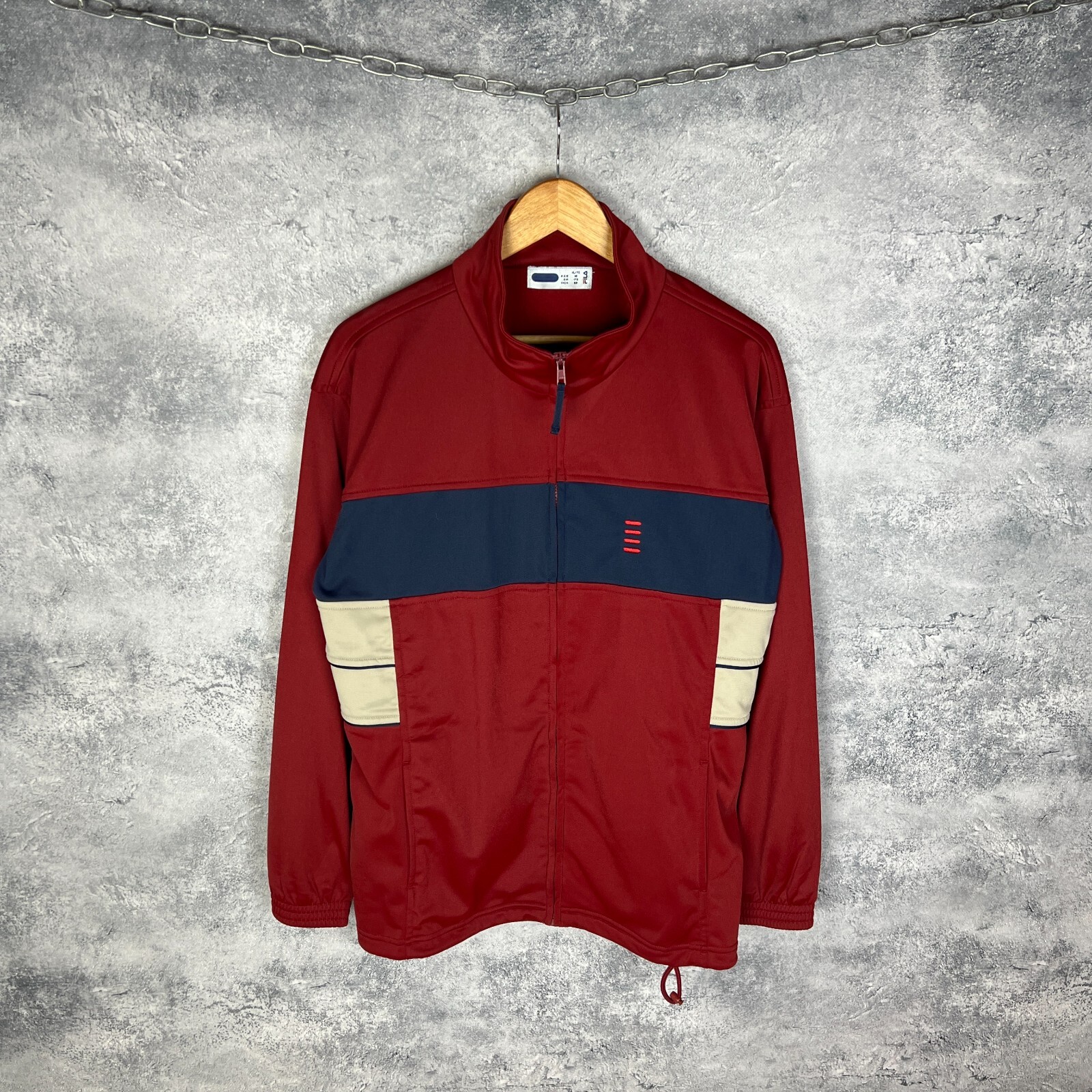 Giacca Uomo Fila Track Rosso Poliestere Taglia XL