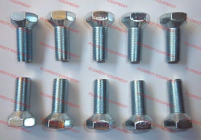 Set of 10 JD16 9/16-18 x 1-1/8'' Front Wheel Hub Lug Bolt for John Deere Tractor 