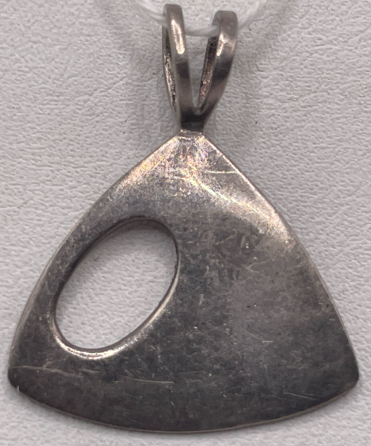 Sterling Silver Triangular Small Pendant (2.23gr) - image 1