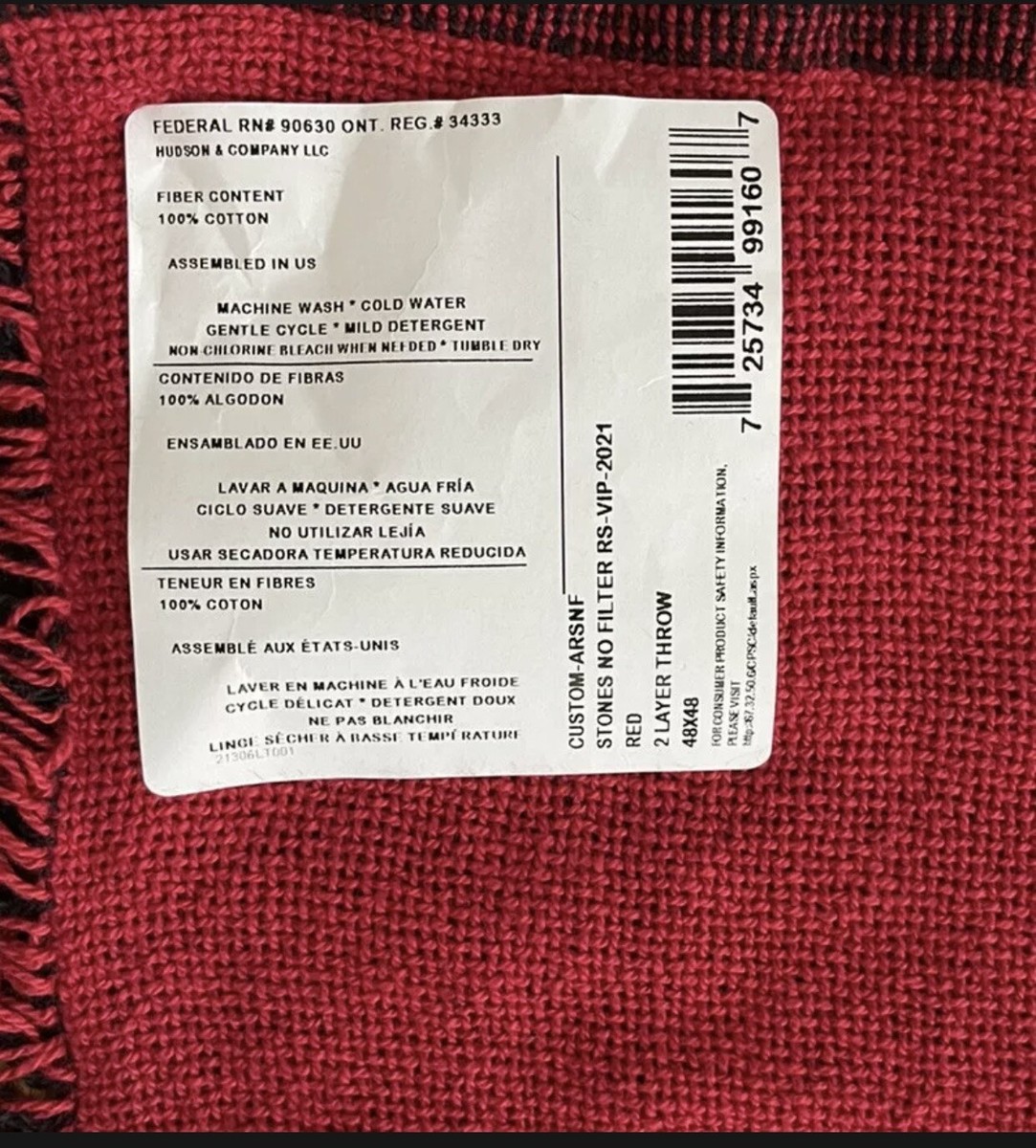 New Rolling Stones No Filter Tour VIP Swag Package VIP Blanket+