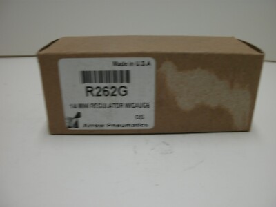 ARROW PNEUMATICS R262G 1/4 MINI REGULATOR W/GAUGE 0-160 PSI NEW IN BOX