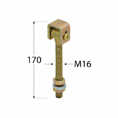 Torband verstellbar Gartentor Scharnier Torscharniere Stahl zum Schrauben M16 - Bild 2 von 3