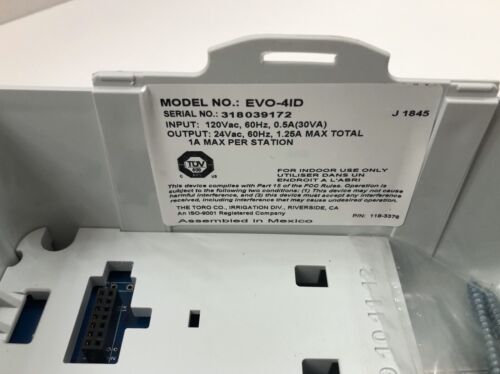 TORO EVO-41D Evolution Controller 4 Zone Base Modular Controller - Picture 5 of 5