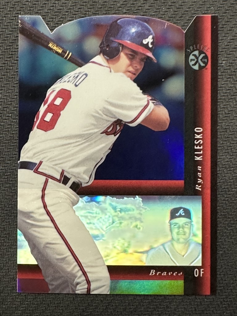 Ryan Klesko 1994 Upper Deck Special FX SP Holoview RED Die Cut Braves #21
