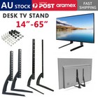 Universal 14-75'' Table Top Desktop TV Stand Bracket Legs LCD LED Plasma Mount