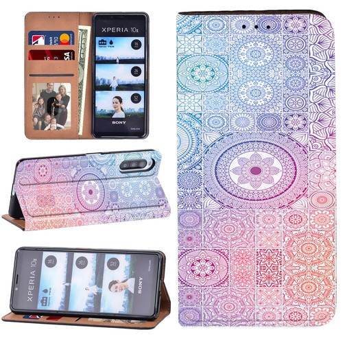 Funda de cuero con soporte para teléfono impresa -Para Sony Xperia L4/1 II/10 II/10 III/10 IV - Imagen 24 de 28