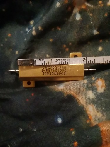DALE 30 watt 10 Ohm RESISTOR 1pc 1% ALUMINUM HOUSING RE75G10RD - Picture 5 of 5