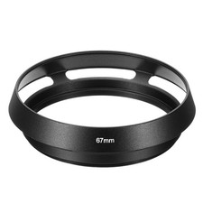 67mm Lens Hood Standard Vented Matte Surface Anti-reflective Lens Hood Black