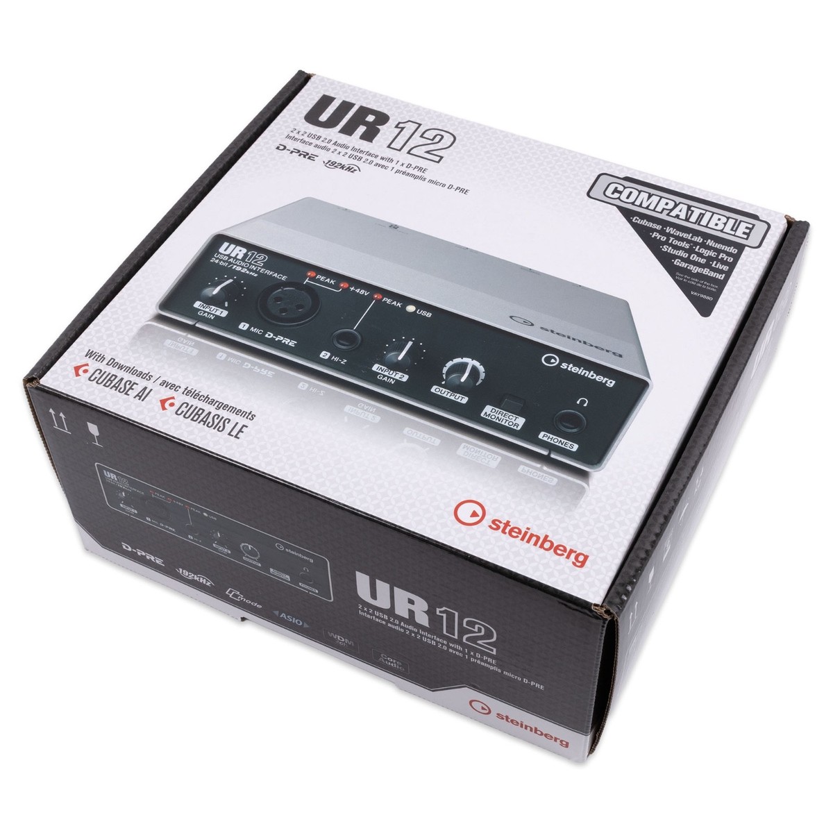 Steinberg UR12 USB Audio Interface 2 Channel Phantom Power Direct