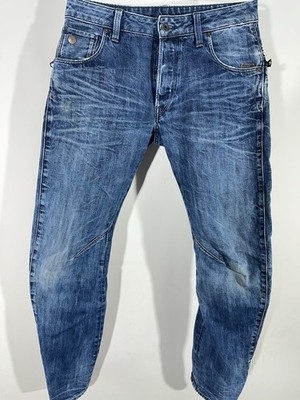G-Star Arc Zip 3D Slim Herren jeans Hose Gr  W30 L32 Blau  Neu Knopf Fly