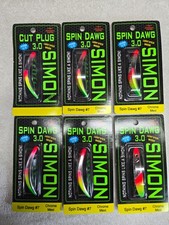 6 Packs, Hawken Simon Spin Dawg 3.0 #7 Silver Mexican SSD30007, NEW