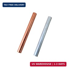 2PCS 99.995 Pure Copper Zinc Rods 3/8" 10mm Dia 4" 102mm Length Solid Bar Bar