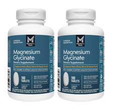  2-Pack Magnesium Glycinate Tablets 180 ct   Heart, Bone, Nerve, Muscle Health