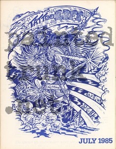 vintage original july 1985 paul rogers tattoo life needlepoint mag photo