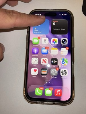 iPhone 16 T-Mobile Only 128GB Black **Cracked And Heavy Scratches**