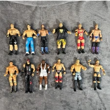 Lot of 12 WWE Wrestler Figures Brock Lesnar AJ Styles Adam Cole
