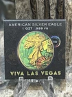 2024 Viva Las Vegas Eagle --1oz .999 Colored Silver Coin-250 Mintage🎉