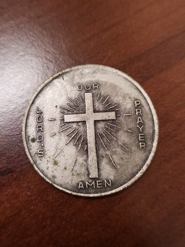 Our Father ( Lord's Prayer AMEN ) Toned Pocket Coin ⛀⛀ GR8 4 YOUR COLLECTION ⛀ ⛀