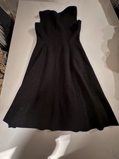 Dress ladies Saba Size 10 Wool/cotton blend midi smart office charcoal Grey #14