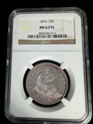 1876 NGC MS 63 PL 50C Seated Liberty Half Dollar - 3830746-0139
