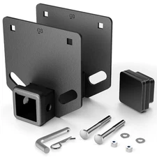 2 inch Tow RV Bumper Hitch Trailer Receiver 3500LBS Fits 4"x4" Square Rear Beams