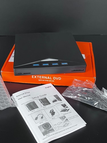 External DVD Optical Disk Driver Plug & Play USB Interface Compatible PC Laptops - Picture 3 of 9
