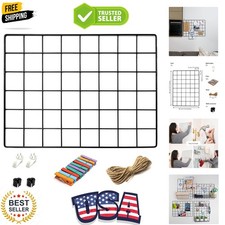 1 Pack Wire Wall Grid Panel  Hanging Home, Office  Kitchen D cor  Mesh Sto...
