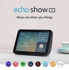 Amazon Echo Show 8  Smart Display (1st Gen) Charcoal Black Factory Sealed