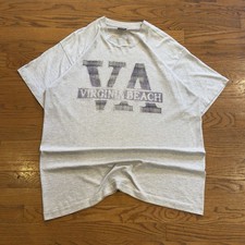 Vintage 90s Virginia Beach Men’s T Shirt Size XL Single Stitch Made In USA