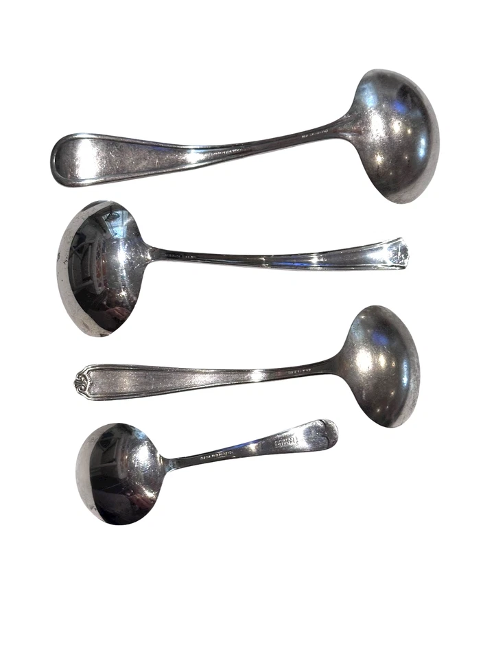 4 cucharones vintage Gorham Sterling Greenbrier placa de plata Albert Pick extra NCS Foto 2 de 4