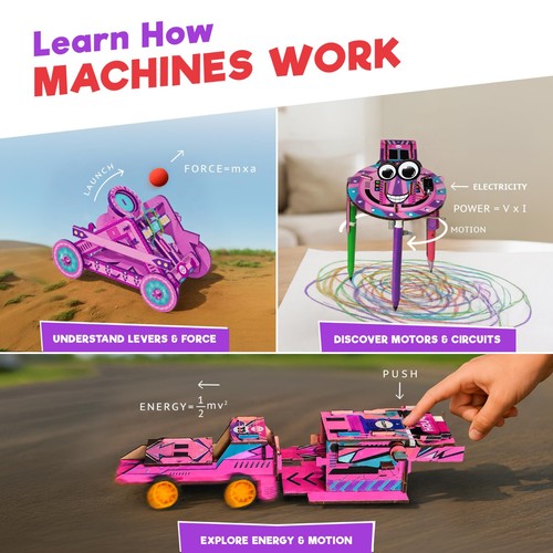 Girls' Engineering Kit for Kids 8+ | STEM Learning Toys | Birthday Gift Idea - Picture 6 of 9