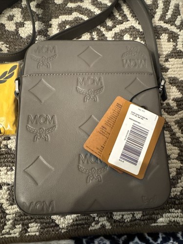 MCM KLASSIK CROSSBODY IN MAXI MONOGRAM LEATHER GRAY. MMRESKK02FF001 - Picture 11 of 14